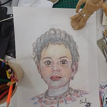My project for course: Portrait Sketchbooking: Explore the Human Face. Sketching, Drawing, Portrait Drawing, Artistic Drawing, and Sketchbook project by SRIDHARAN JAGADEESAN - 08.19.2024