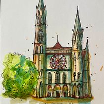 My project for course: Expressive Architectural Sketching with Colored Markers Ein Projekt aus dem Bereich Skizzenentwurf, Zeichnung, Architektonische Illustration, Sketchbook und Illustration mit Tinte von beckycochell - 08.08.2024