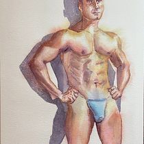 My project for course: The Human Figure in Watercolor. Un progetto di Illustrazione tradizionale, Belle arti, Pittura, Pittura ad acquerello, Disegno realistico e Disegno anatomico di Juan Carlos Cuneo - 25.07.2024