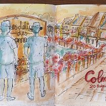 My project for course: Artistic Watercolor Sketching: Dare to Express Your Ideas. Ilustração tradicional, Esboçado, Criatividade, Desenho, Pintura em aquarela, e Sketchbook projeto de gvankempen - 21.08.2024