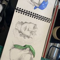 Mi proyecto del curso: Cuaderno de retratos a línea con grafito. Artes plásticas, Esboçado, Desenho, Desenho de retrato, e Sketchbook projeto de Javiera Soto Cifuentes - 21.08.2024