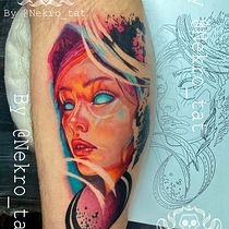 Mi proyecto del curso: Tatuaje realista a color . Tattoo Design project by Nekro Rodriguez - 08.22.2024