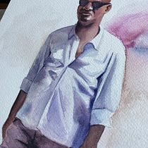 Mein Abschlussprojekt für den Kurs: Aquarellskizzen von Menschen Ein Projekt aus dem Bereich Skizzenentwurf, Aquarellmalerei und Anatomische Zeichnung von Adriana Sanchez - 24.08.2024