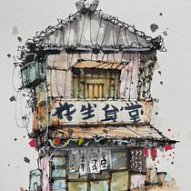 My project for course: Expressive Architectural Sketching with Colored Markers Ein Projekt aus dem Bereich Skizzenentwurf, Zeichnung, Architektonische Illustration, Sketchbook und Illustration mit Tinte von Dushyant Parmar - 22.08.2024