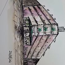 Il mio progetto del corso: Disegno architettonico con acquerello e inchiostro. Sketching, Drawing, Watercolor Painting, Architectural Illustration, Sketchbook & Ink Illustration project by alemarcialis67 - 08.24.2024