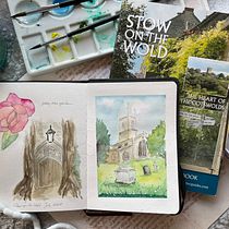 My project for course: Watercolor Travel Journal. Traditional illustration, Watercolor Painting, Architectural Illustration, and Sketchbook project by vixie - 08.24.2024