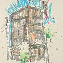 Mi proyecto del curso: Dibujo arquitectónico expresivo con marcadores de colores Ein Projekt aus dem Bereich Skizzenentwurf, Zeichnung, Architektonische Illustration, Sketchbook und Illustration mit Tinte von Jose Croquer - 26.08.2024