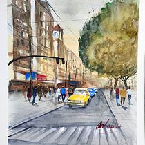 My project for course: Urban Landscapes in Watercolor Ein Projekt aus dem Bereich Bildende Künste, Aquarellmalerei und Architektonische Illustration von rayarhin - 17.09.2024