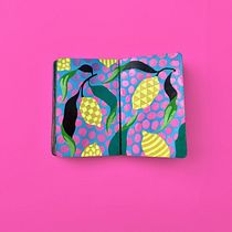 My project for course: Botanical Patterns in a Sketchbook: Conquer the Blank Page. Ilustração tradicional, Ilustração botânica, Sketchbook, e Pattern Design projeto de mariyachorna - 26.08.2024