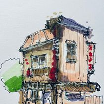 My project for course: Expressive Architectural Sketching with Colored Markers Ein Projekt aus dem Bereich Skizzenentwurf, Zeichnung, Architektonische Illustration, Sketchbook und Illustration mit Tinte von bernardino.rodrigues - 26.08.2024