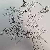Mi proyecto del curso: Ilustración de tatuajes blackwork desde cero. Un projet de Illustration traditionnelle, Dessin, Illustration numérique, Conception de tatouage , et Dessin numérique de Aizen Duran - 27.08.2024