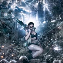 La Unica que Sobrevive. Photograph, Post-production, Photographic Composition, and Photomontage project by Alejandro Peña - 08.24.2024