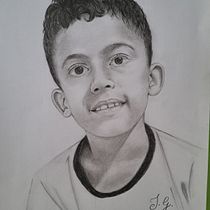 Mi proyecto del curso: Retrato realista con lápiz de grafito. Un progetto di Illustrazione tradizionale, Belle arti, Bozzetti, Disegno a matita, Disegno, Disegno di ritratti, Disegno realistico, Disegno artistico e Disegno anatomico di Johanna Giron - 27.08.2024