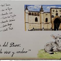 Cuaderno de viaje Aranda del Duero. Traditional illustration, Watercolor Painting, Architectural Illustration, and Sketchbook project by desideria1982 - 08.27.2024