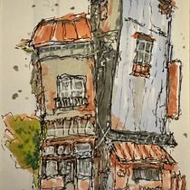 My project for course: Expressive Architectural Sketching with Colored Markers Ein Projekt aus dem Bereich Skizzenentwurf, Zeichnung, Architektonische Illustration, Sketchbook und Illustration mit Tinte von cahoonj - 28.08.2024