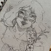 Meu projeto do curso: Caderno de retratos: explore o rosto humano. Sketching, Drawing, Portrait Drawing, Artistic Drawing, and Sketchbook project by Lischelsia Cabral - 08.26.2024