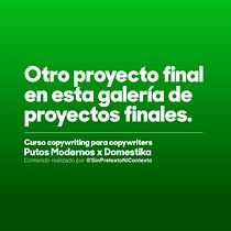 Si no hago este proyecto no acabaré el curso y no acabar es mal visto.. Un progetto di Pubblicità, Cop, writing, Stor, telling e Comunicazione di Xavier Prado - 29.08.2024