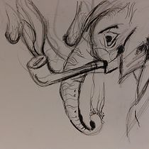 Mi proyecto del curso: Ilustración surrealista con rotuladores Ein Projekt aus dem Bereich Traditionelle Illustration, Bleistiftzeichnung, Zeichnung, Realistische Zeichnung, Artistische Zeichnung und Illustration mit Tinte von sophieduart84 - 25.08.2024