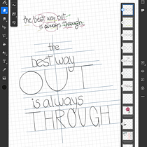 Mi proyecto del curso: Lettering expresivo de citas inspiradoras con Adobe Fresco. Graphic Design, T, pograph, Calligraph, Lettering, Digital Lettering, T, pograph, and Design project by nat_consonni - 08.30.2024