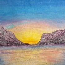 My project for course: Landscapes with Oil Pastels and Crayons: Playing with Light. Traditional illustration, Fine Arts, Pencil Drawing, Drawing, and Artistic Drawing project by Christian Pierini - 08.30.2024