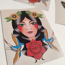 Mi proyecto del curso: Diseño de tatuajes estilo old school en Procreate. Projekt z dziedziny  R, sunek, Ilustracja c, frowa i Projektowanie tatuaż użytkownika Ana María Muriana - 30.08.2024