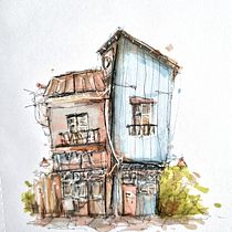 My project for course: Expressive Architectural Sketching with Colored Markers Ein Projekt aus dem Bereich Skizzenentwurf, Zeichnung, Architektonische Illustration, Sketchbook und Illustration mit Tinte von amandastuart - 30.08.2024