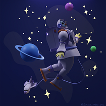 My project for course: 3D Character Creation in Blender. Un progetto di 3D, Character design, Modellazione 3D, Character design 3D e Progettazione 3D di Rebecca Mayemba - 21.09.2024