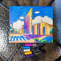 My project for course: Drawing with Acrylic Markers: Capture your Favorite Scene. Projekt z dziedziny Sketching,  R, sunek, Malarstwo akr, lowe,  R, sunek architektoniczn i Sketchbook użytkownika Liene Saulīte - 28.08.2024