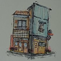 Mi proyecto del curso: Dibujo arquitectónico expresivo con marcadores de colores Ein Projekt aus dem Bereich Skizzenentwurf, Zeichnung, Architektonische Illustration, Sketchbook und Illustration mit Tinte von yoyismgm0912 - 30.08.2024