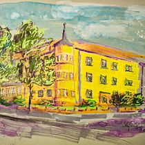 Mein Abschlussprojekt für den Kurs: Moderne Urban Sketching-Techniken in Mixed Media Ein Projekt aus dem Bereich Traditionelle Illustration, Malerei und Architektonische Illustration von stefan-busse - 31.08.2024