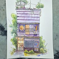 My project for course: Expressive Architectural Sketching with Colored Markers Ein Projekt aus dem Bereich Skizzenentwurf, Zeichnung, Architektonische Illustration, Sketchbook und Illustration mit Tinte von hapidragon - 06.08.2024
