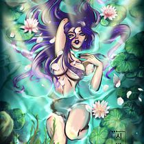 El baño de Nyx🔮. Un progetto di Illustrazione digitale di xibalba_886 - 29.08.2024