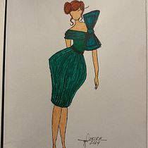 Meu projeto do curso: Ilustração de croqui de moda. Een project van Traditionele illustratie y  Modeontwerp van Giulia Rosani - 01.09.2024