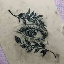 Mi proyecto del curso: Tatuaje botánico con puntillismo. Desenho de tatuagens, Ilustração tradicional e Ilustração botânica projeto de dominikiloayza45 - 02.09.2024