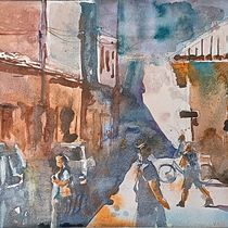 My project for course: Watercolor Fundamentals: Light and Color. Architectural Illustration, Painting, and Watercolor Painting project by Anna - 09.02.2024