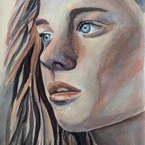 My project for course: Artistic Portrait with Watercolors. Fine Arts, Portrait Drawing, Painting, and Watercolor Painting project by Jill Hardwicke - 09.03.2024