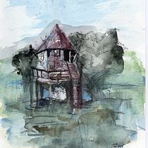 Mein Abschlussprojekt für den Kurs: Natürliche Aquarelllandschaften. Fine Arts, Painting, and Watercolor Painting project by Andrea Acker - 09.03.2024