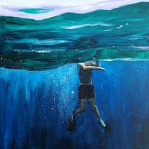 Mein Abschlussprojekt für den Kurs: Ölmalerei: Wasser und die menschliche Figur. Figure Drawing, Fine Arts, Oil Painting, and Painting project by Martina Riel - 09.03.2024