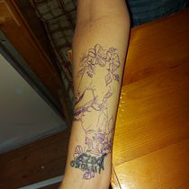 Mon projet du cours : Tatouage pour débutants. Tattoo Design project by Melissa Chartrand - 09.03.2024