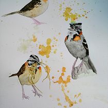 Mi proyecto del curso: Acuarela artística para ilustración de aves. Traditional illustration, Watercolor Painting, Realistic Drawing, and Naturalistic Illustration project by Gerald Paipa - 09.03.2024