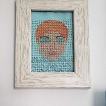 Mi proyecto del curso: Creación de retratos en punto de cruz. Embroider project by MÓNICA RUBÍ - 07.30.2022