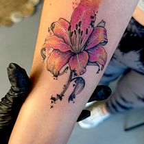 Mój projekt z kursu:  Sztuka na ciele: techniki tatuażu akwarelowego. Traditional illustration, Painting, Tattoo Design, and Watercolor Painting project by Grażyna - 09.04.2024
