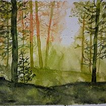 Mi proyecto del curso: Paisajes de ensueño con acuarela: plasma la luz. Un projet de Peinture , et Aquarelle de Claudia Barrera - 05.09.2024