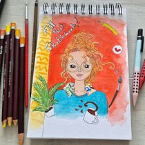 My project for course: Exploratory Sketchbook: Find Your Drawing Style. Un proyecto de Bocetado, Creatividad, Dibujo, Ilustración tradicional, Pintura a la acuarela, Pintura gouache y Sketchbook de gaelster - 05.09.2024