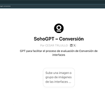 Modelo de GPT aplicado a la evaluación de Interfaces según diferentes parámetros de UX. Un proyecto de Creación de Contenido con IA, Diseño con IA, IA para programación, Inteligencia Artificial, Business, ChatGPT, Consultoría creativa, Gestión del diseño, Gestión, productividad							 y UX / UI de Cesar Trujillo - 31.08.2024