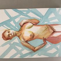 Mi proyecto del curso: Figura humana en acuarela. Un progetto di Belle arti, Disegno anatomico, Disegno realistico, Illustrazione tradizionale, Pittura e Pittura ad acquerello di Adriana - 05.09.2024