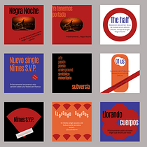 Posts de mi banda musical para Instagram. Un progetto di Br, ing, Br, identit, Design, Design di loghi, Graphic design, Design tipografico e Tipografia di Joseph Adamanta - 02.10.2024