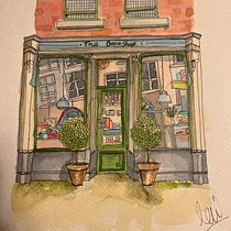 Mi proyecto del curso: Ilustración urbana en acuarela: retrata tu ciudad. Ilustração arquitetônica, Desenho, Pintura, e Pintura em aquarela projeto de Belen Roldan Franco - 05.09.2024
