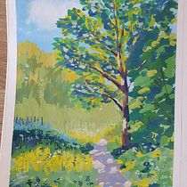 My project for course: Landscape Painting with Gouache for Beginners Ein Projekt aus dem Bereich Gouachemalerei, Malerei, Bildende Künste und Naturalistische Illustration von magdalena_bl - 06.09.2024