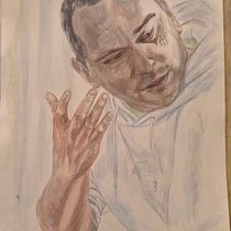 Mi proyecto del curso: Retrato artístico en acuarela. Fine Arts, Portrait Drawing, Painting, and Watercolor Painting project by Luis García fernández - 09.06.2024